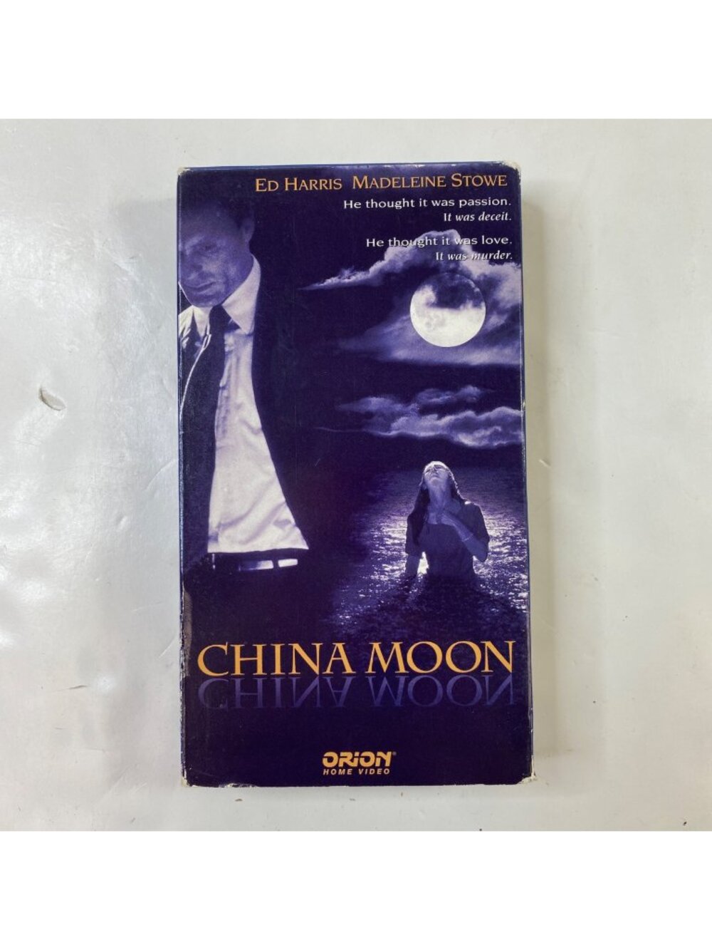 China Moon 1994 VHS Thriller Ed Harris Madeleine Stowe Pre-Owned